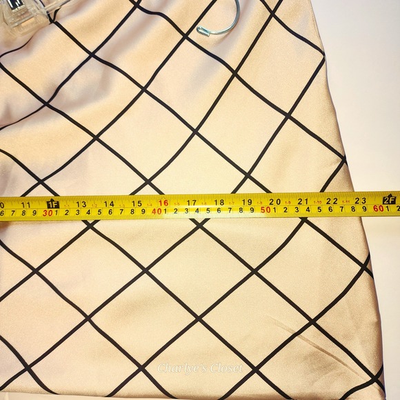 Vtg Wet Seal Satin Camisole Slip Top‎ Champagne/Black XL|NWT 90s Y2K - Picture 8 of 13